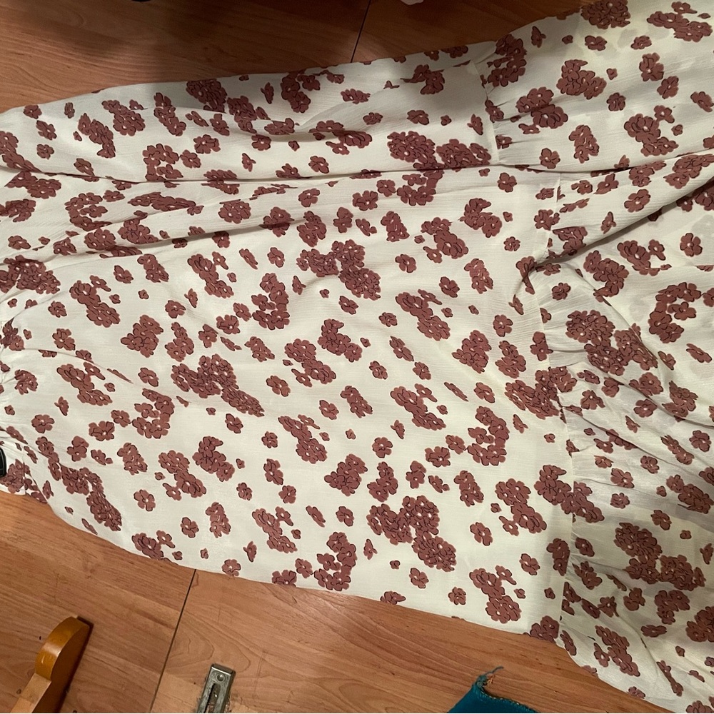 Floral summer maxi skirt